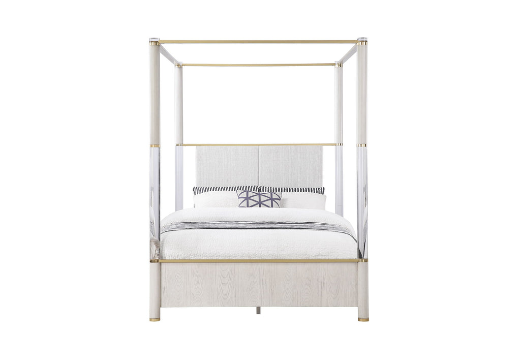 Malmo - Queen Poster Bed - Oak