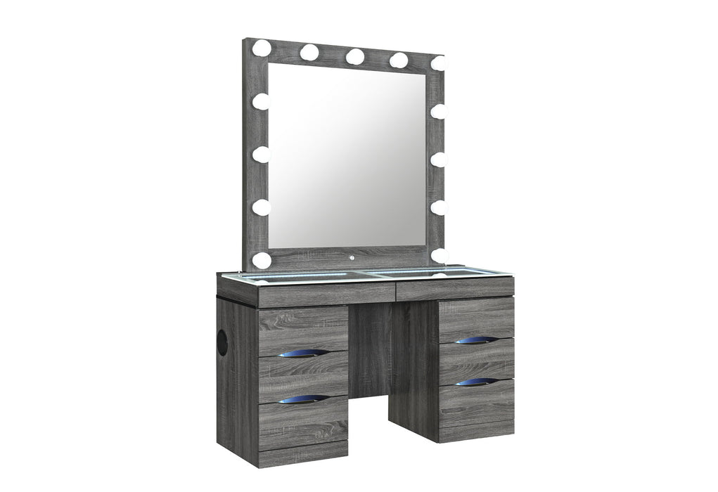 Lexi - Vanity With Speaker - Gray