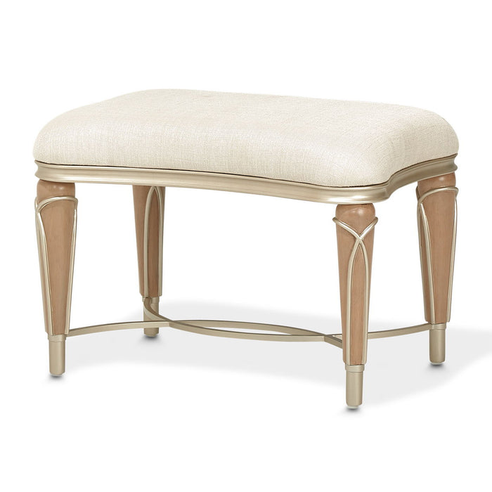 Villa Cherie - Ottoman - Pearl / Caramel
