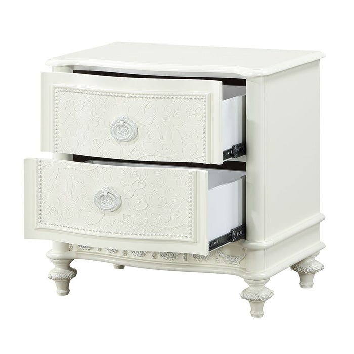 Dorothy - Nightstand With 2 Drawers - Ivory