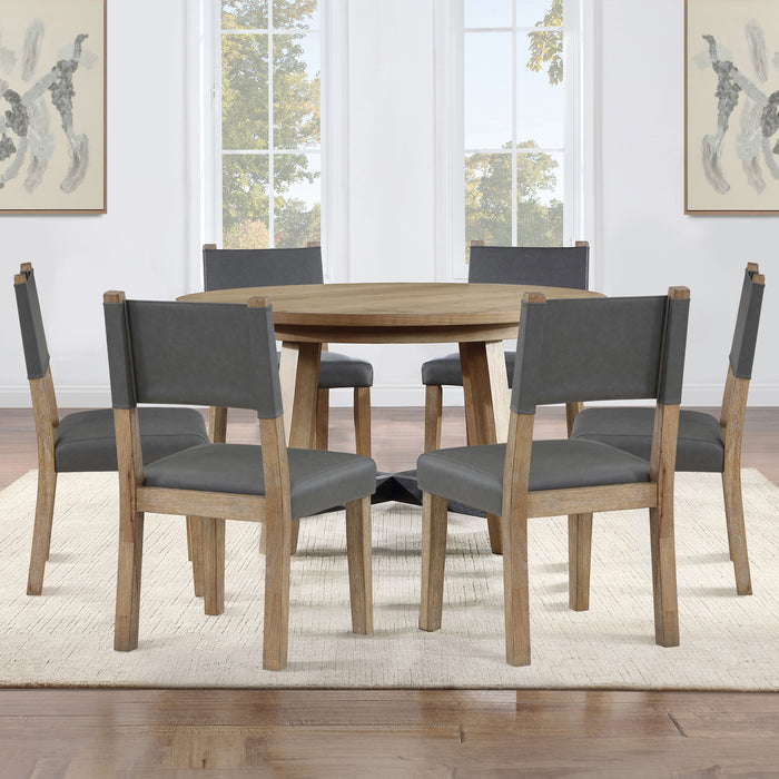 Aubrey - 7 Piece Round Dining Set