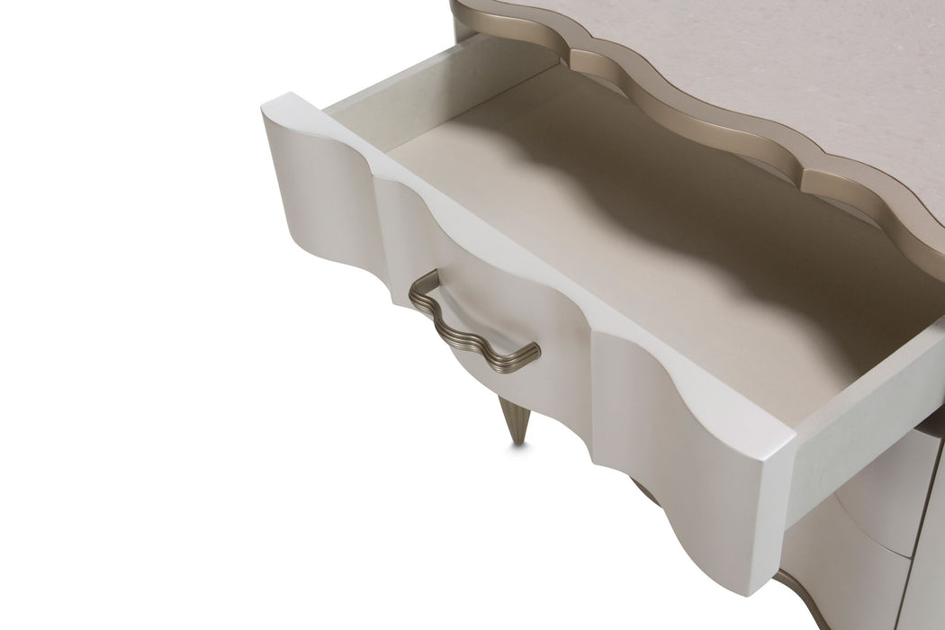 London Place - Nightstand - Creamy Pearl