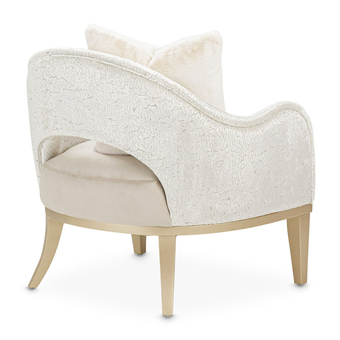 Yvette - Accent Chair - Porcini  / Medium Champagne
