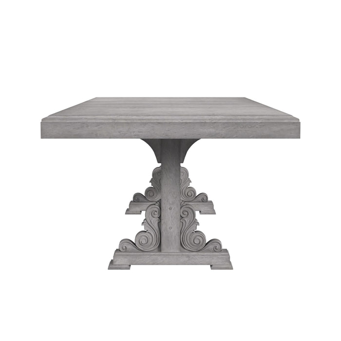 Glenmore - Dining Table With 2x18" Leaves - Aged Gray