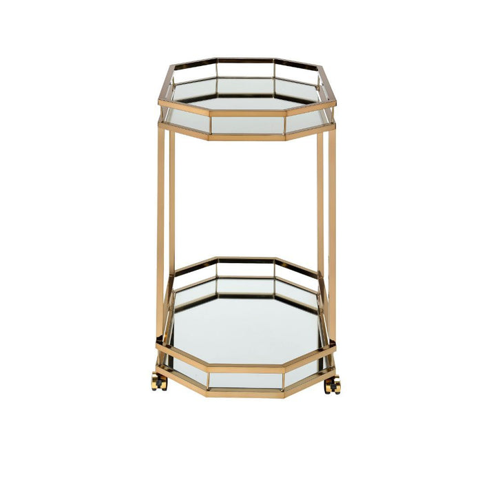 Lacole - Serving Cart - Mirrored & Champagne