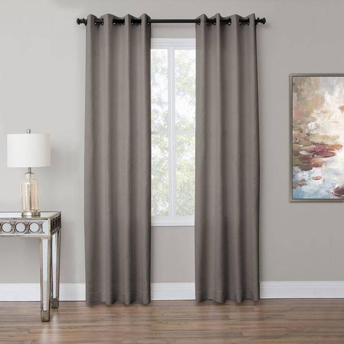 Aria - Grommet Top Panel Weighted Corners Window Treatment