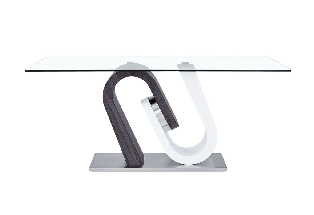 D4127N - 5 Piece Dining Room Set (Dining Table With 4 Dining Chairs) - Silver