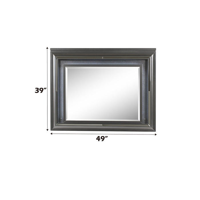 Sawyer - Mirror With LED - Metallic Gray