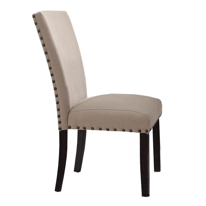 Nolan - Side Chair Set of 2) - Linen & Salvage Dark Oak