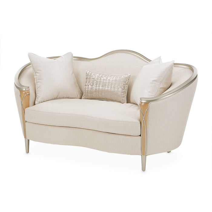 Villa Cherie - Loveseat - Pearl / Caramel