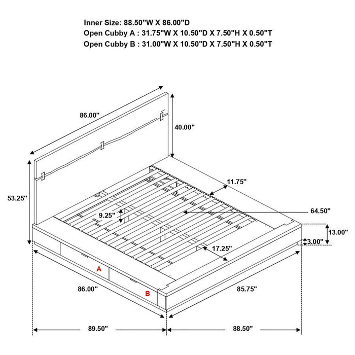 Winslow - Wood Storage Panel Bed