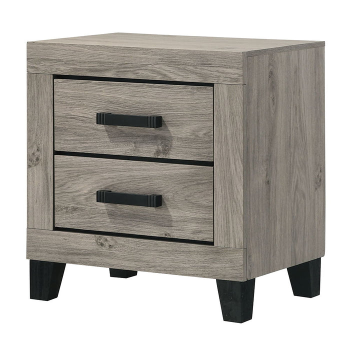 Mari - Nightstand - Light Gray Finish
