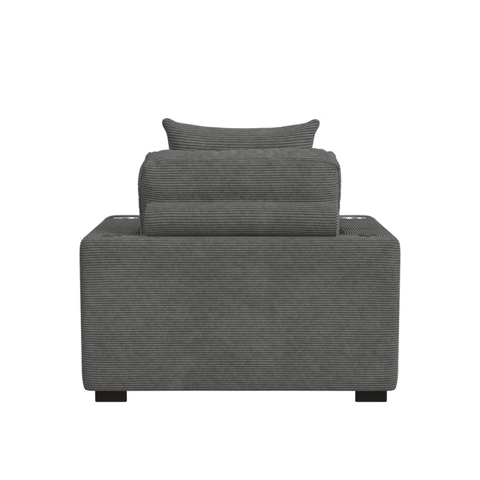 Arizona - Chaise With 1 Pillow 20", 2 Cupholders And 2 USB