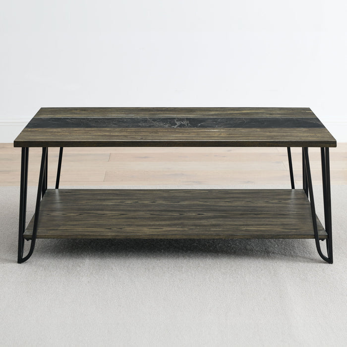Harper - Table With Sintered Stone Inlay