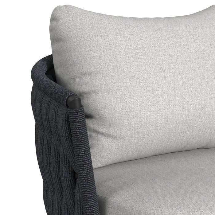 Bali - Loveseat With Olefin - Dark Gray