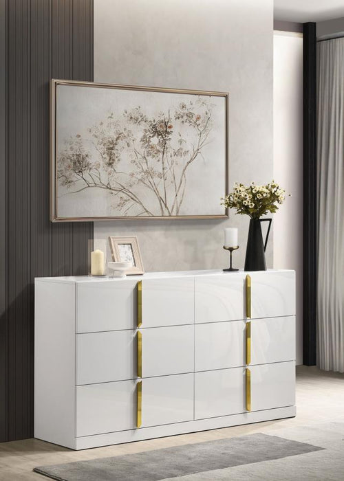 Ines - 6-Drawer Bedroom Dresser Cabinet
