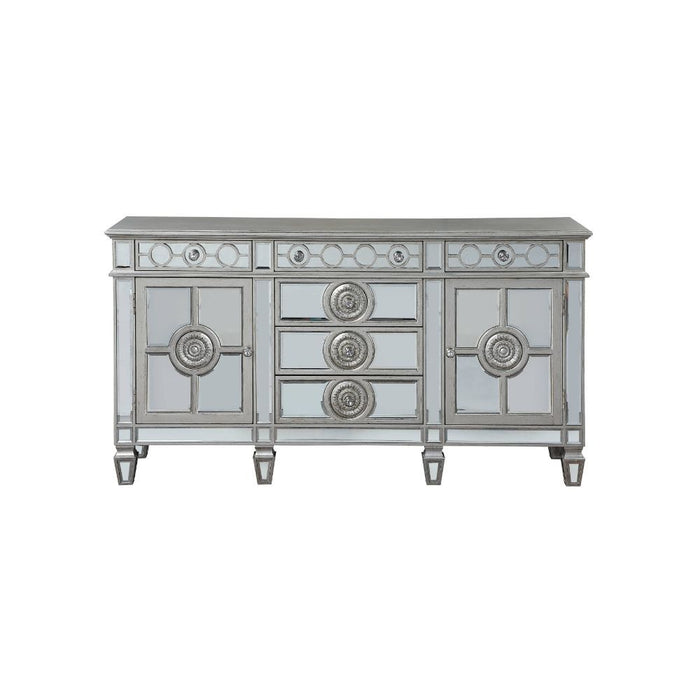 Varian - 36" Server - Mirrored & Antique Platinum