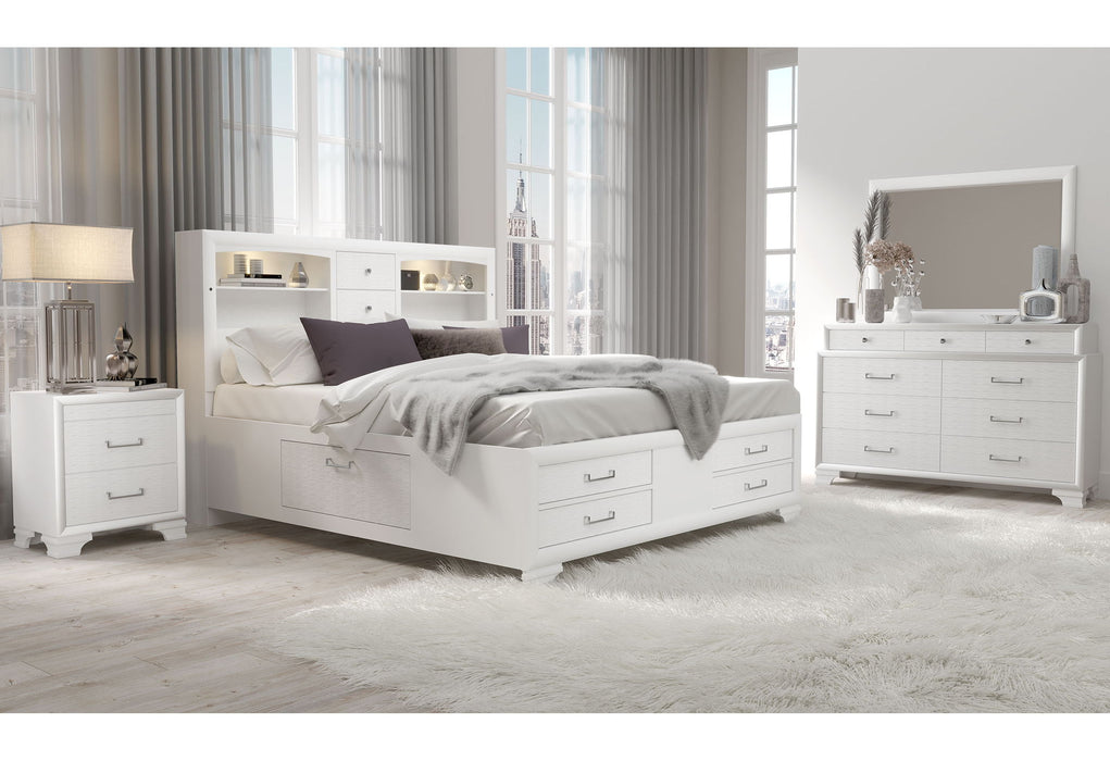 Jordyn - 5 Piece Queen Bedroom Set - White