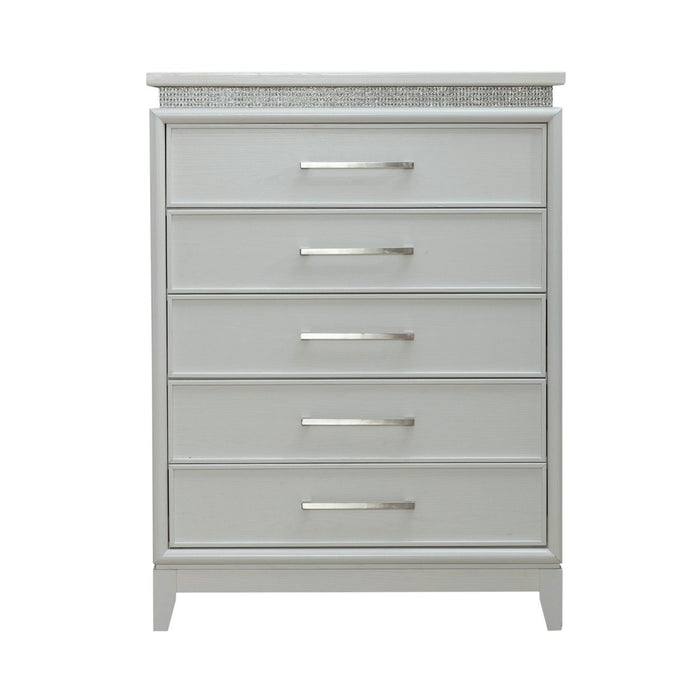 Reflections - 5 Drawer Chest With Lights - White