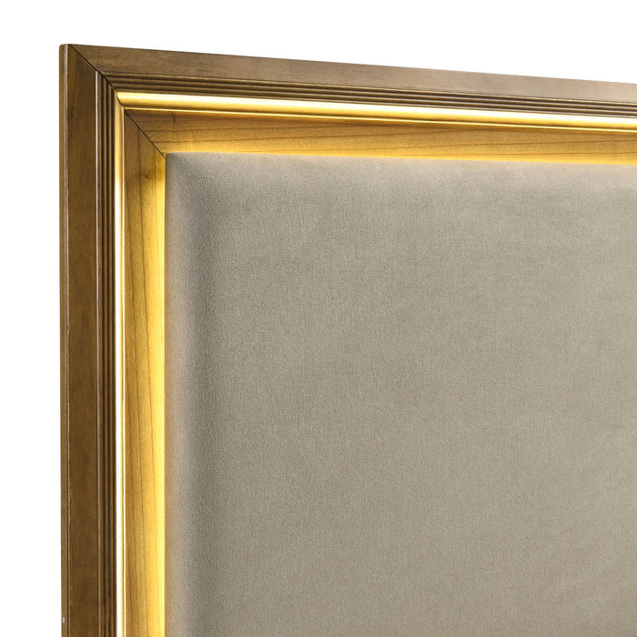 Harmony - Storage Bed With LED And Fabric