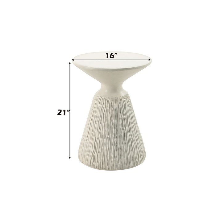 Duane - Accent Table - Natural White