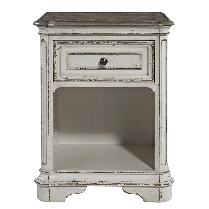 Magnolia Manor - 1 Drawer Nightstand - White