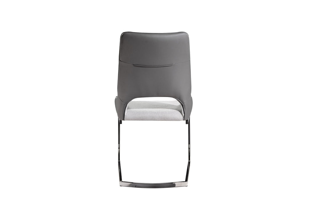 D1119 - Dining Chair - Dark Gray / Light Gray