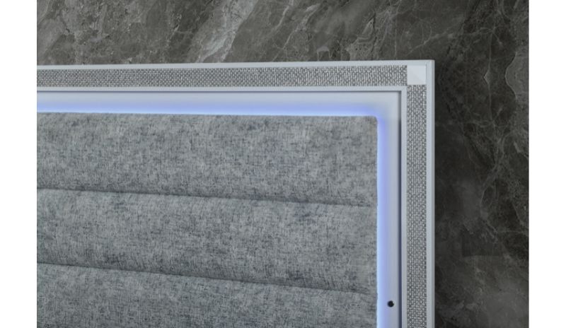 Soleil - King Bed - White