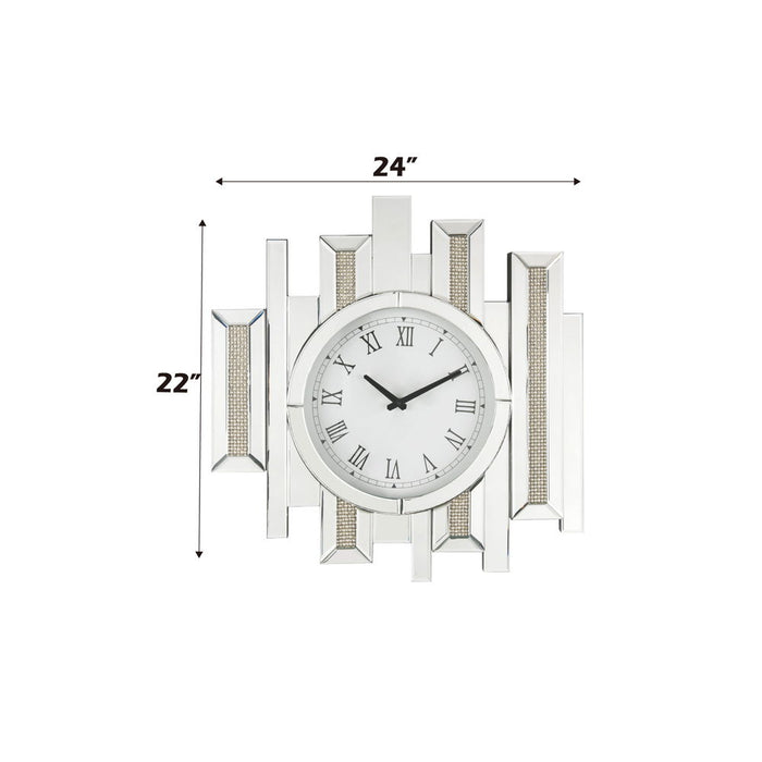 Ornat - 22" Wall Clock - Faux Square Diamonds