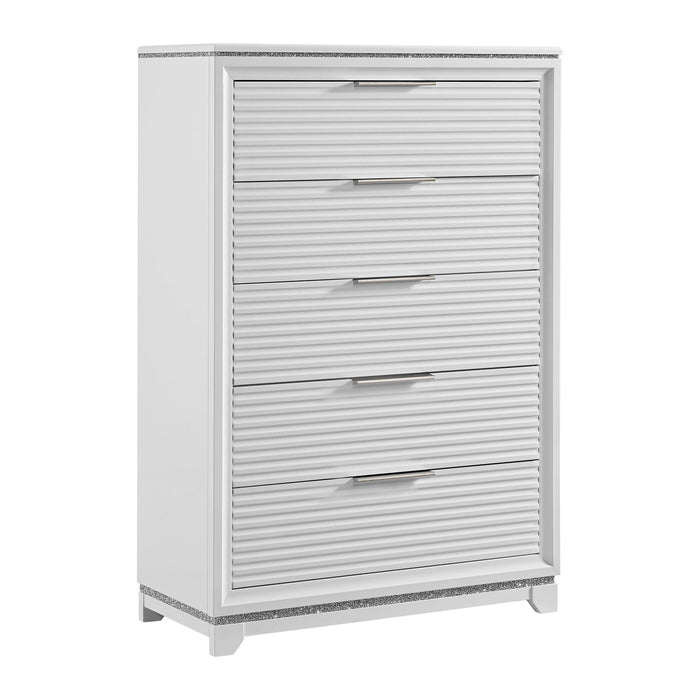 Denmark - 5-Drawer Chest - White