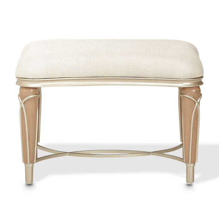 Villa Cherie - Ottoman - Pearl / Caramel