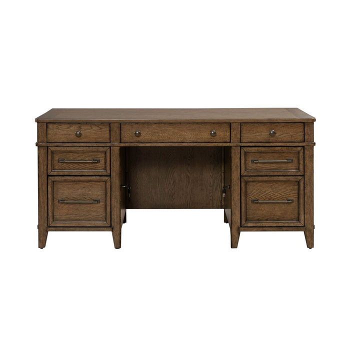 Carolina Park - Jr Executive Desk - Brown
