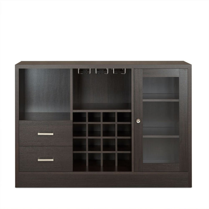 Hazen - 33" Wine Cabinet - Espresso