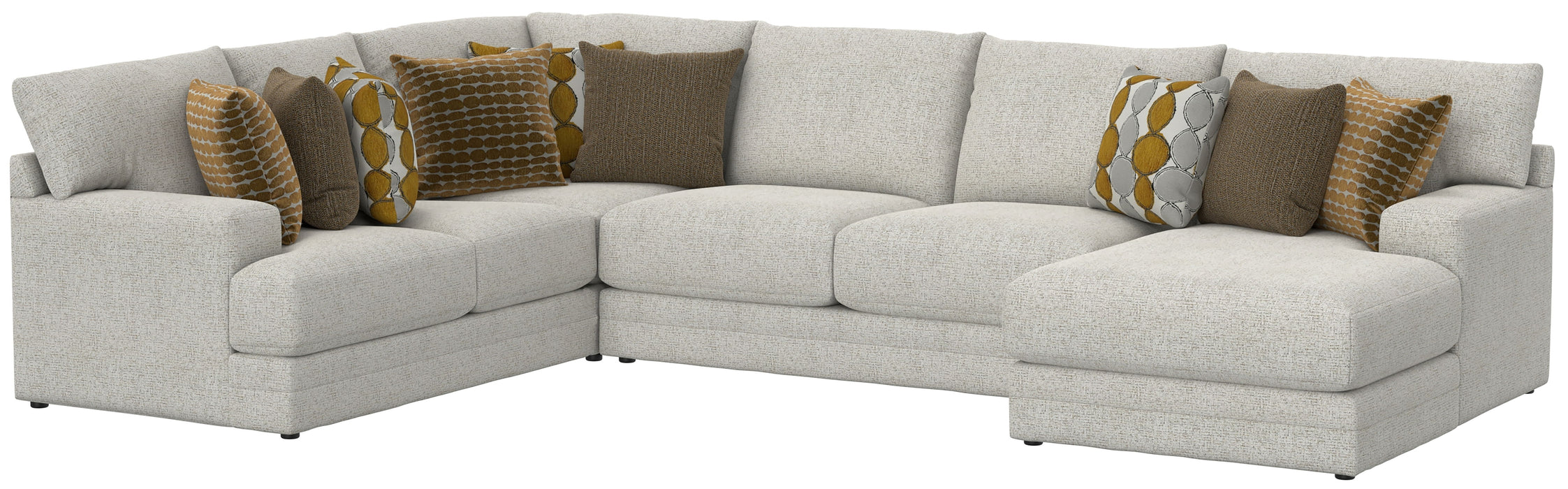 Tori - Sectional With Comfort Coil Seating And Accent Pillows Included