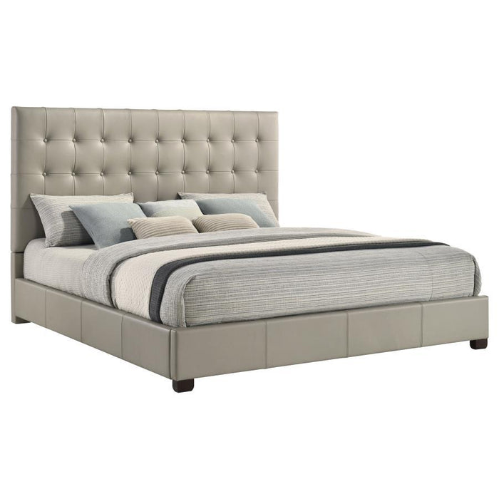 Medley - Genuine Leather Platform Bed