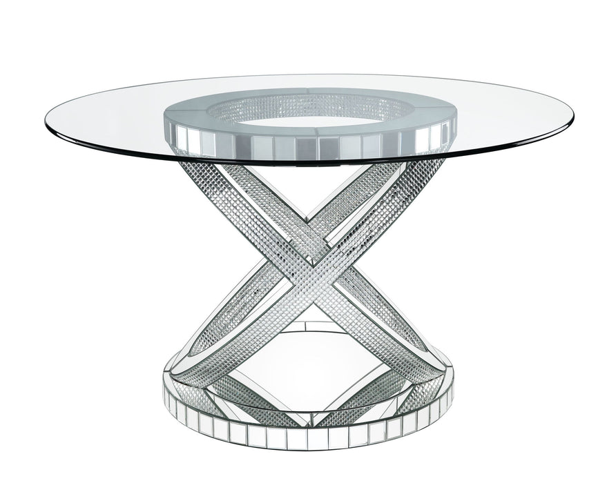 Ornat - 31" Dining Table - Faux Square Diamonds