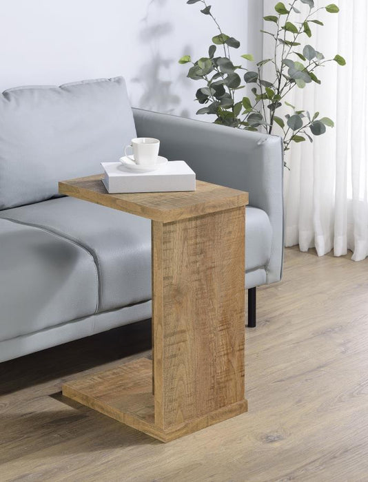 Clower - Engineered Wood C-Shaped Sofa Side Table