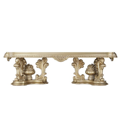 Seville - Dining Table With Pedestal Base - Gold