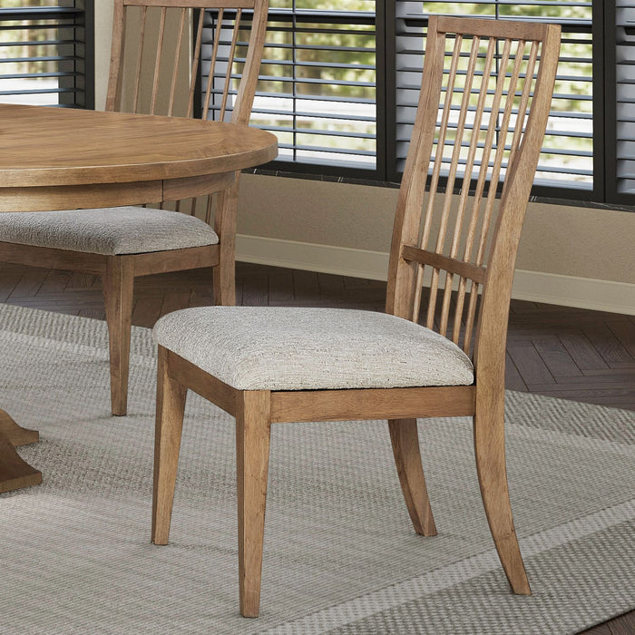 Haven Hills - Spindle Back Side Chair (RTA) - Camel Beige