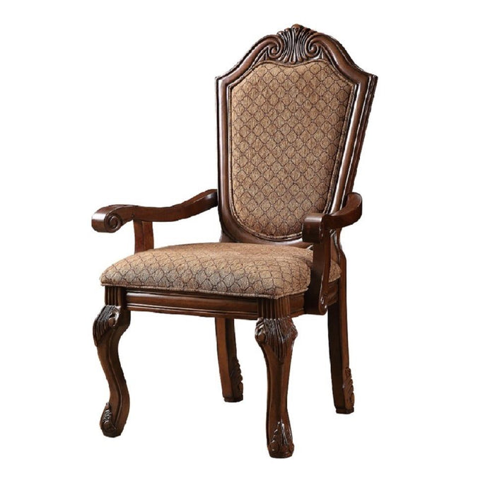 Chateau De Ville - Fabric Arm Chair Set of 2) - Cherry