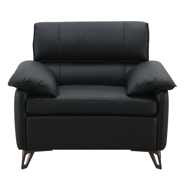 Eilene - Chair - Black Top Grain Leather