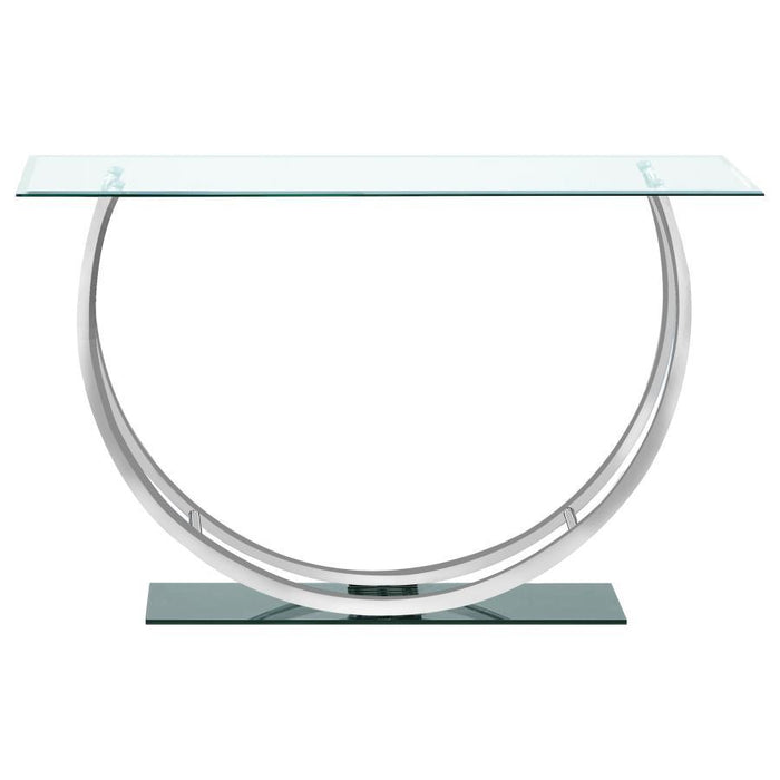 Danville - Rectangular U-Shaped Glass Top Table