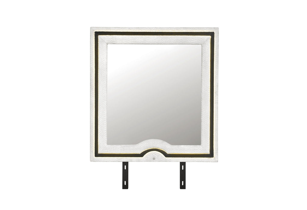 Isabella - Mirror With LED - Black / White