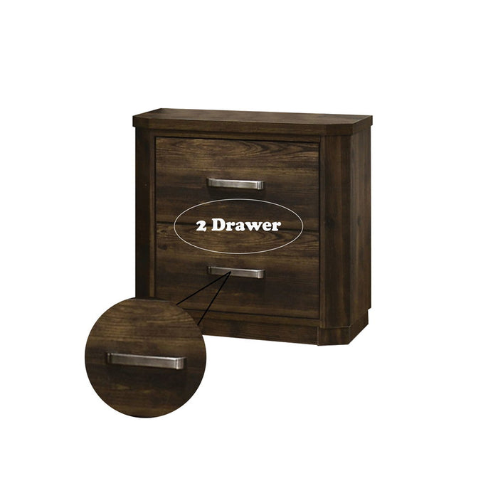 Elettra - Nightstand - Rustic Walnut