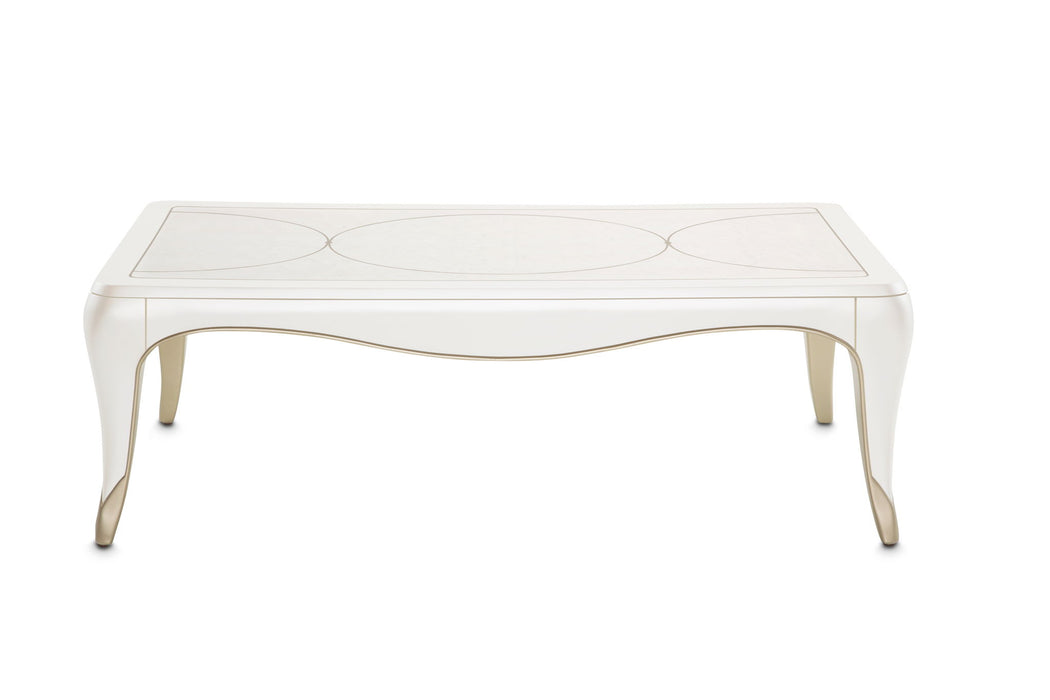London Place - Rectangular Cocktail Table - Creamy Pearl