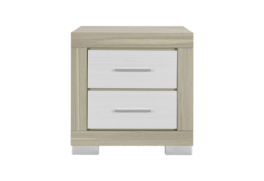 Emma - Nightstand - Natural / White