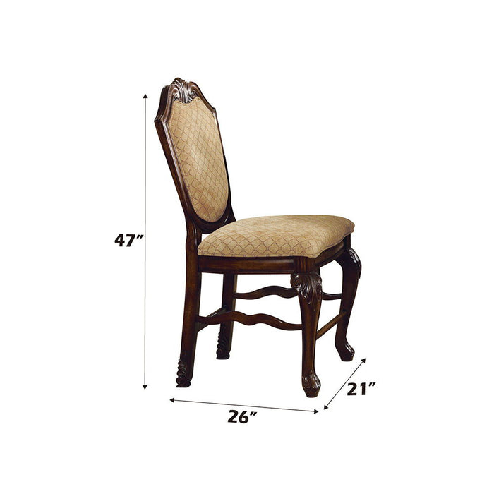 Chateau De Ville - Fabric Counter Height Chair Set of 2) - Espresso