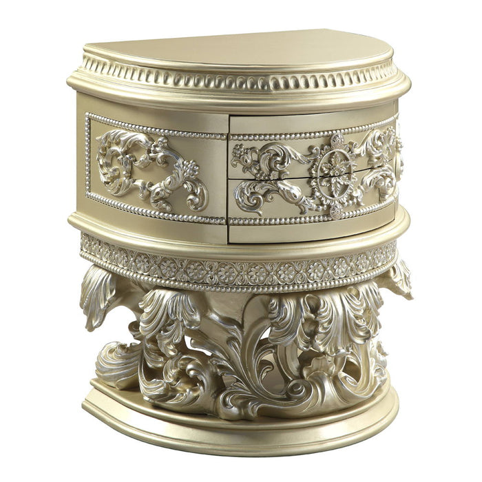 Vatican - Nightstand - Champagne Silver