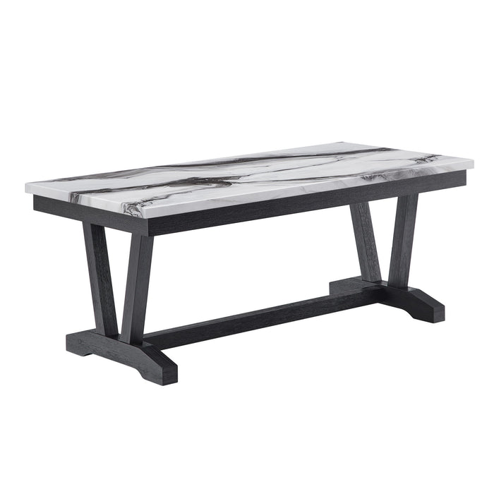 T1319 - Coffee Table - Black / White