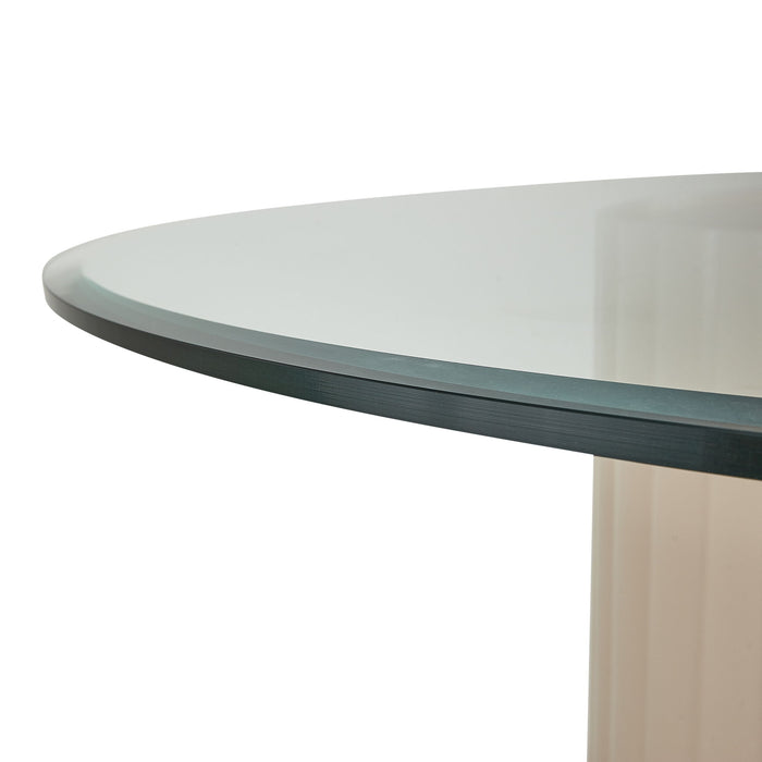 Malibu Crest - Round Dining Table - Chardonnay